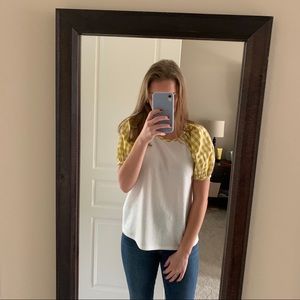 Sunday in Brooklyn Gingham Puff Sleeve Top